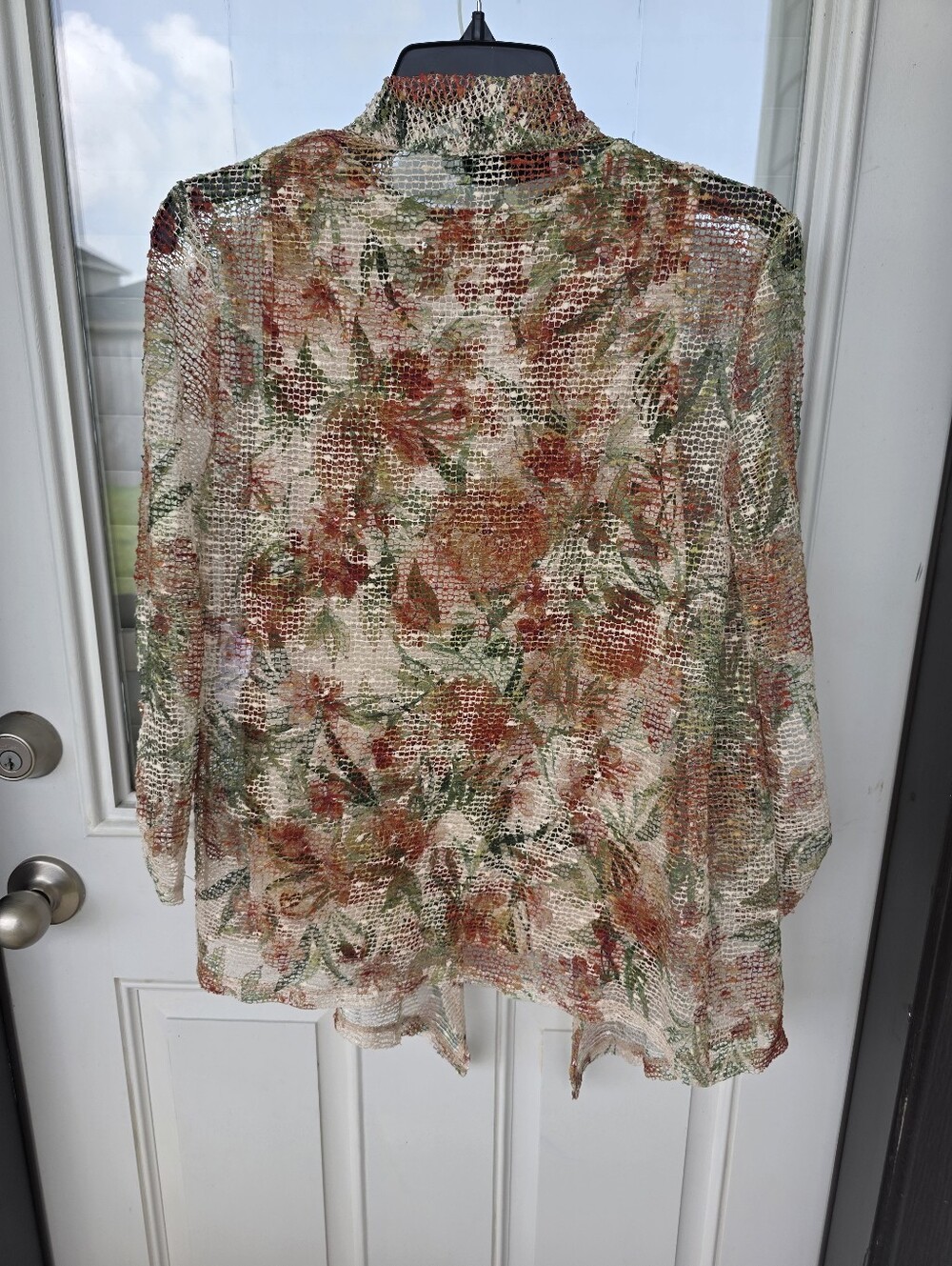 NWT Kasper 2Pc Floral Knit Tank & Open Front Cardigan Set XS $99 - Picture 8 of 10